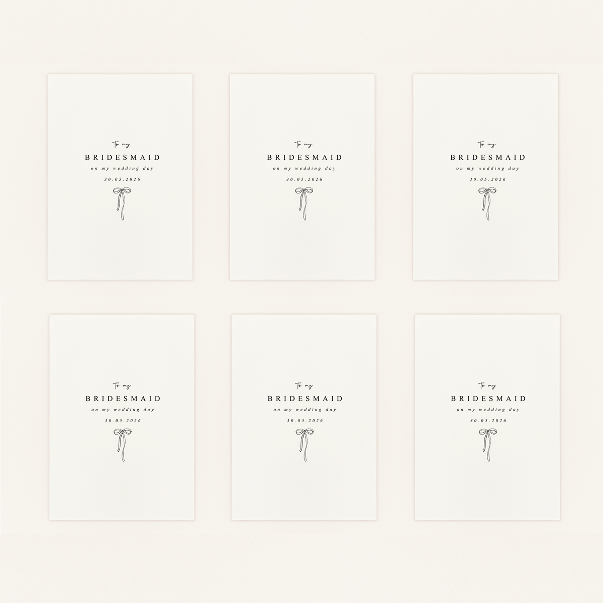 Wedding Day Card Bundle | Choose Any 6 Personalised Cards