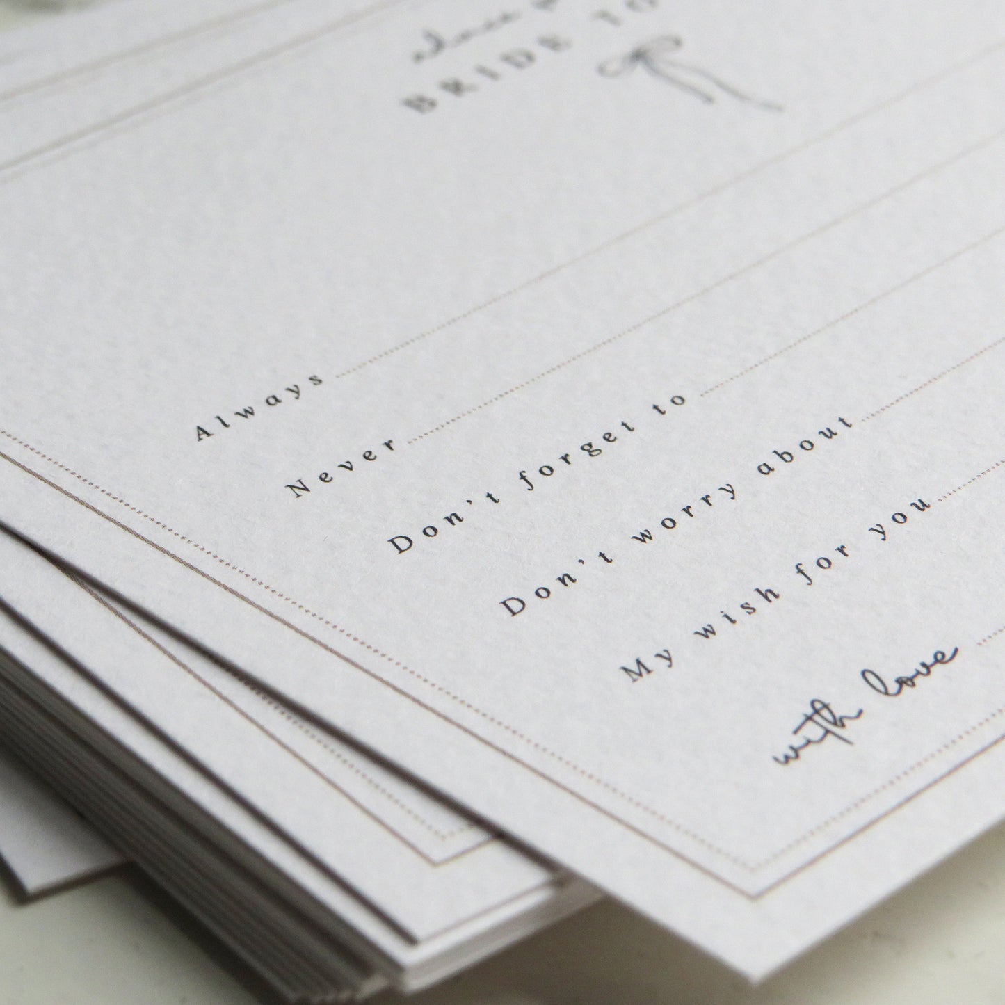 advice for the bide to be hen party game