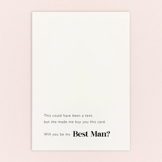 Groomsman Proposal Postcard