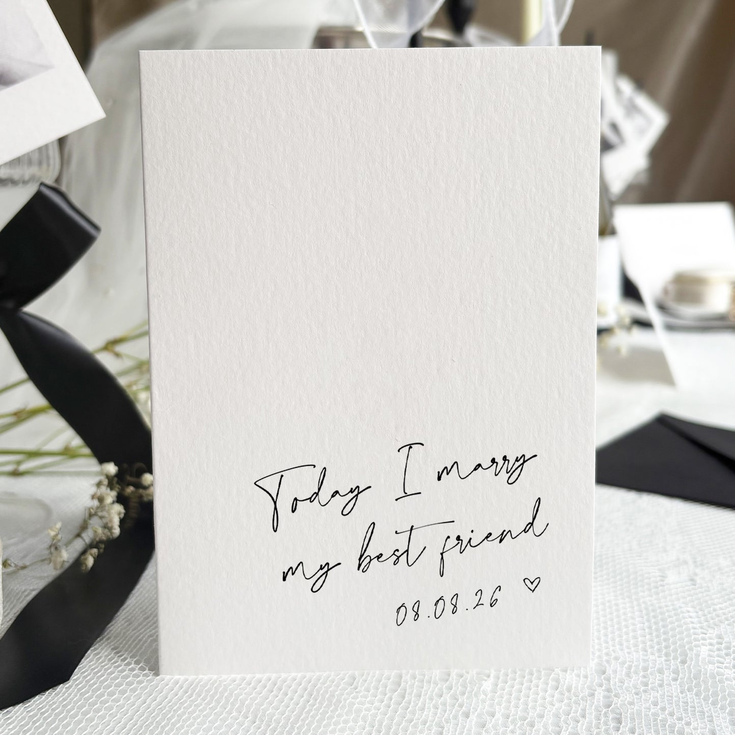 Today I Marry My Best Friend Card
