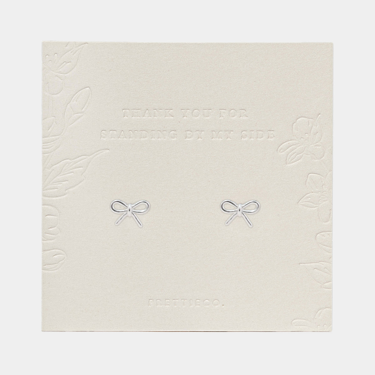 Sterling Silver Bow Earrings