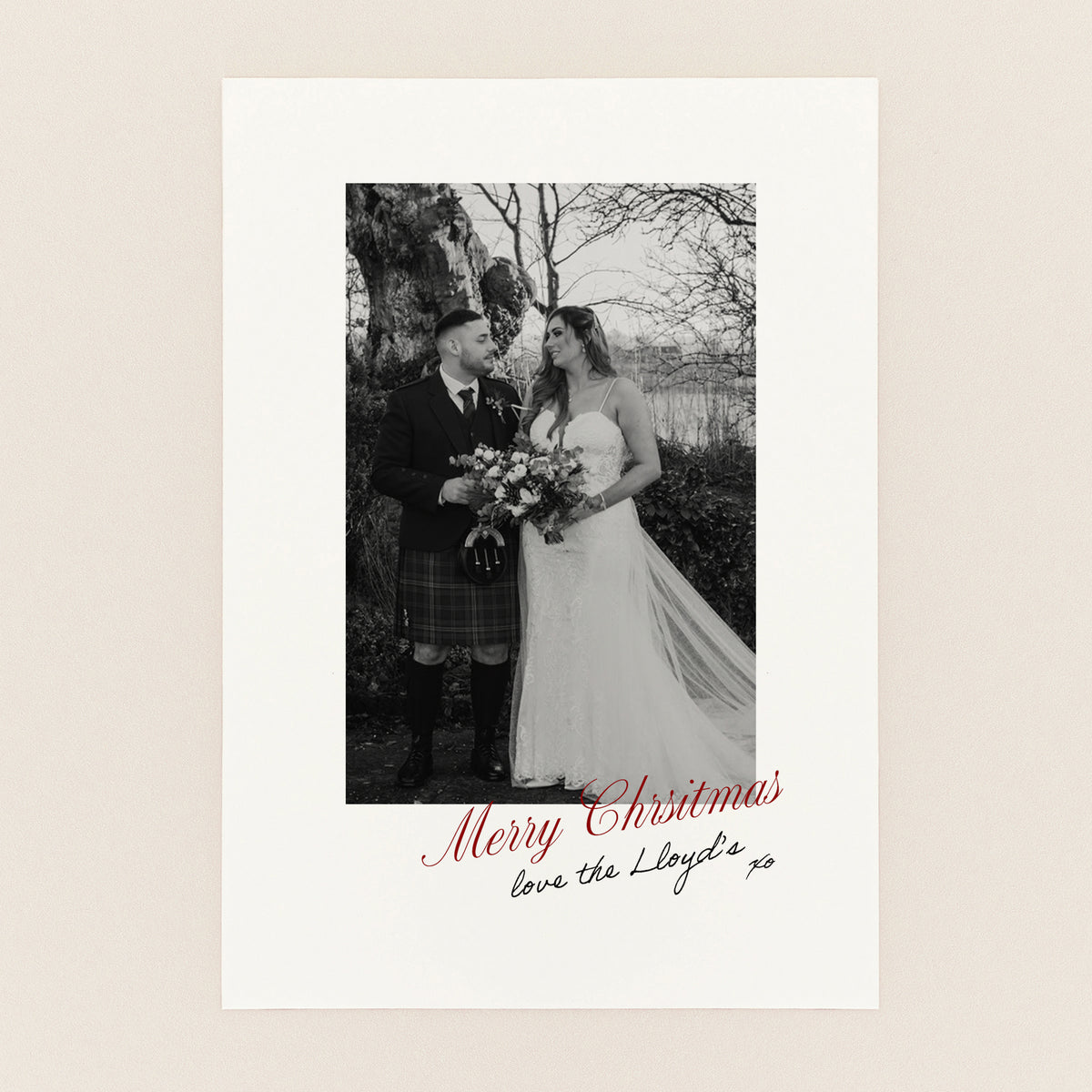 Personalised Family Photo Christmas Card