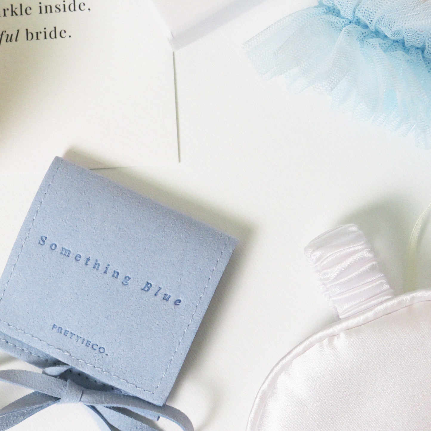 Something Blue Gift Pouch & Bracelet Set