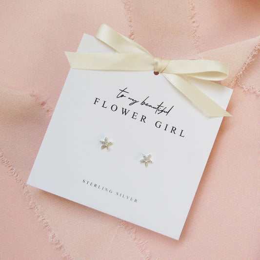 Beautiful Flower Girl Earrings