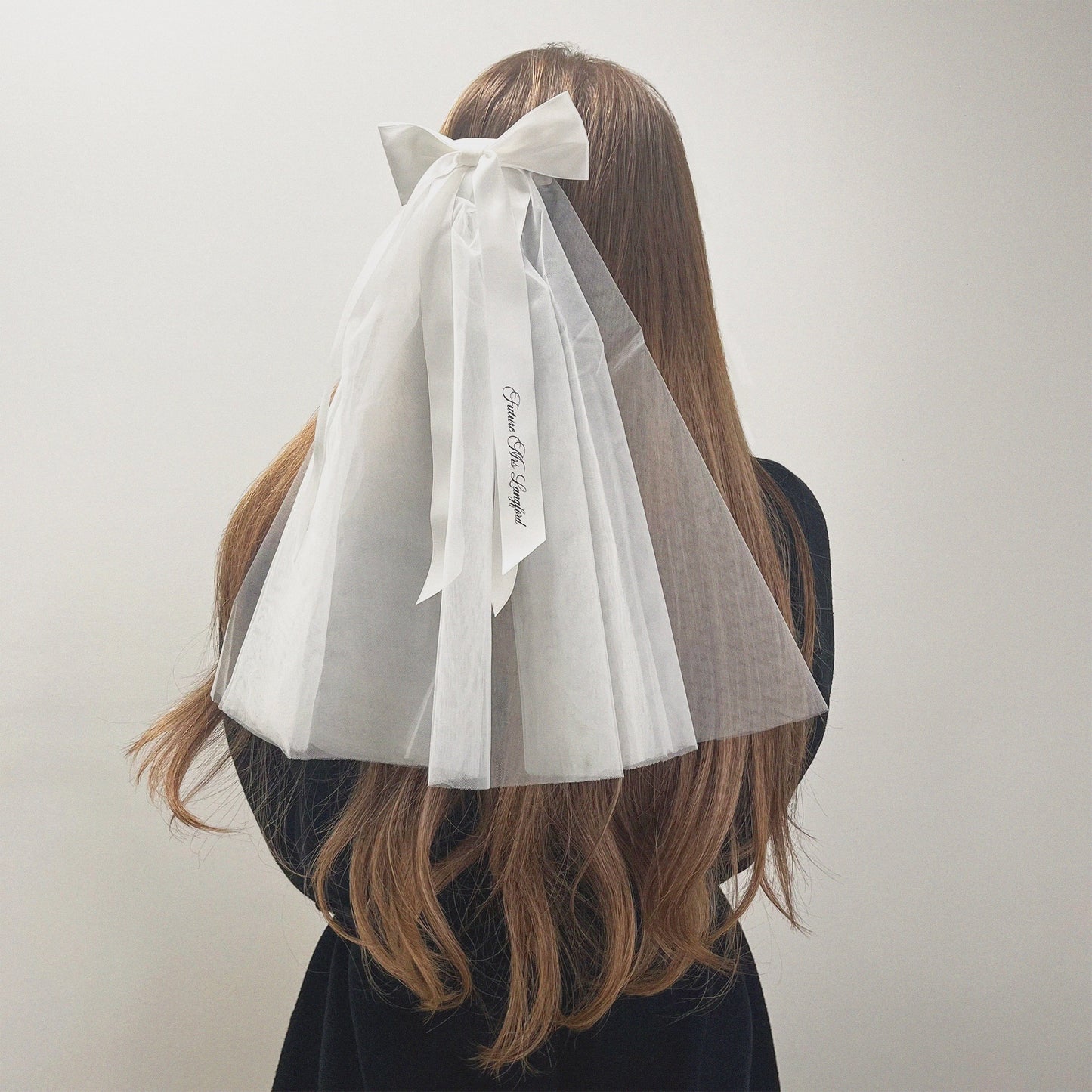 Personalised Mini Bow Veil