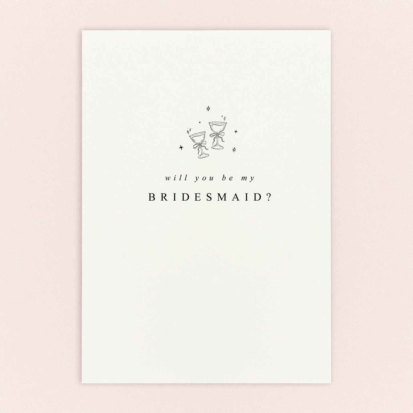 Bridal Party Proposal Gift Set – Pearl Stud Earrings & Card