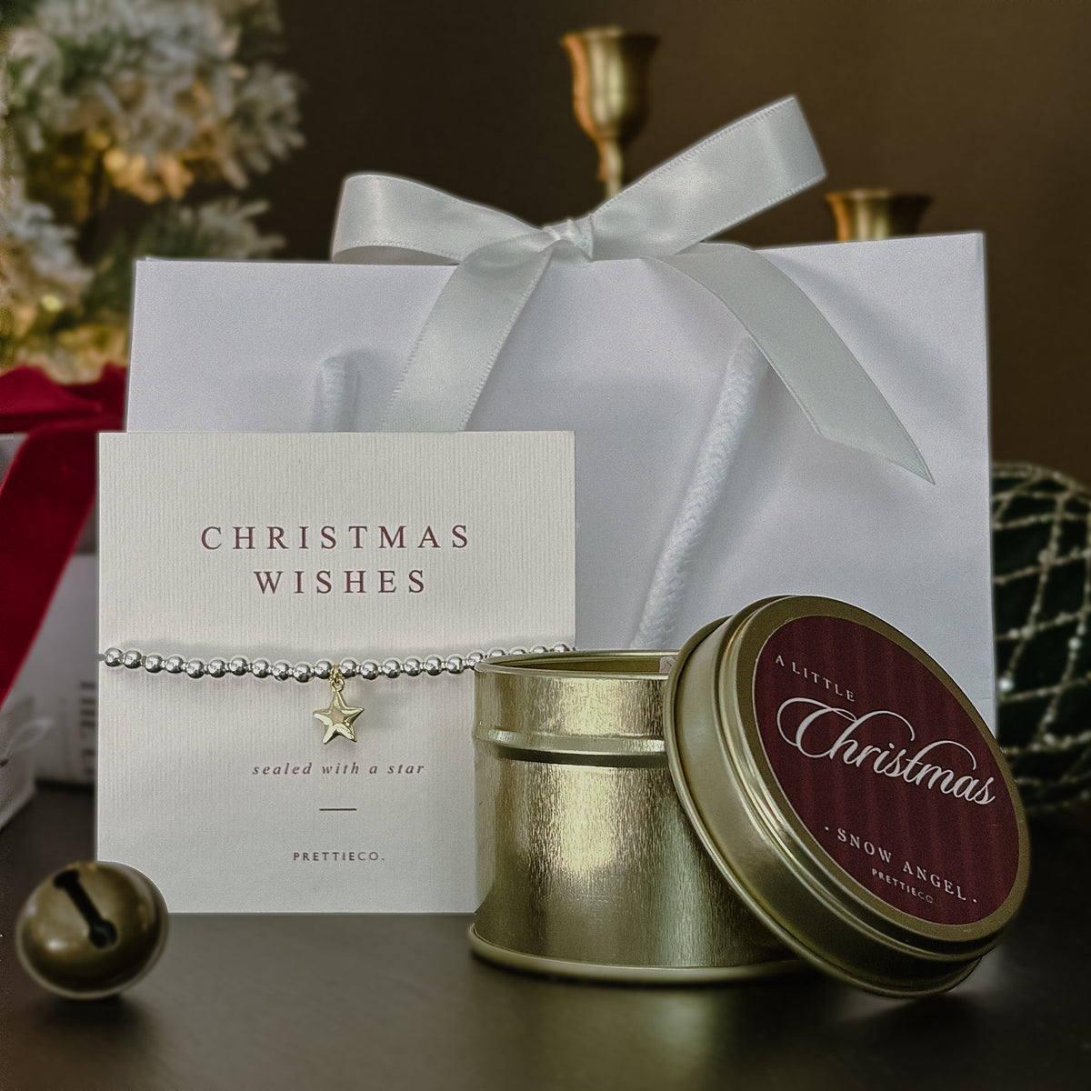 A Little Christmas Gift | Bracelet & Candle Set