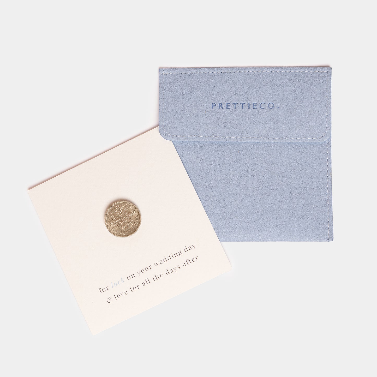 Lucky Sixpence Keepsake Pouch & Card