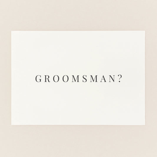 Modern Groosmman Proposal Card