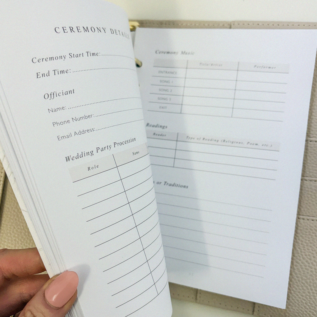 Luxury Wedding Planner Binder