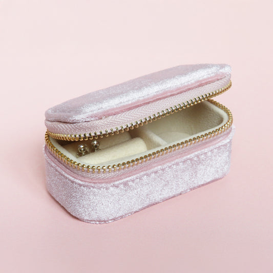 Travel-Size Velvet Jewellery Box