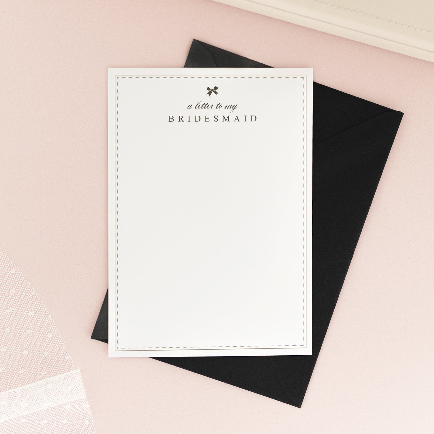 A Letter to My Bridesmaid Letterhead