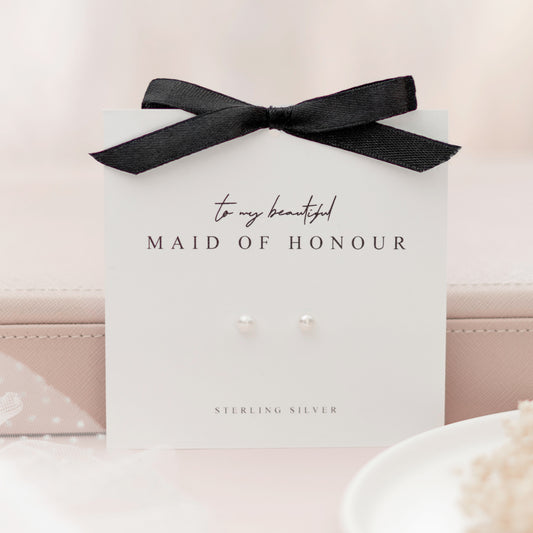 Maid of Honour Sterling Silver Earrings