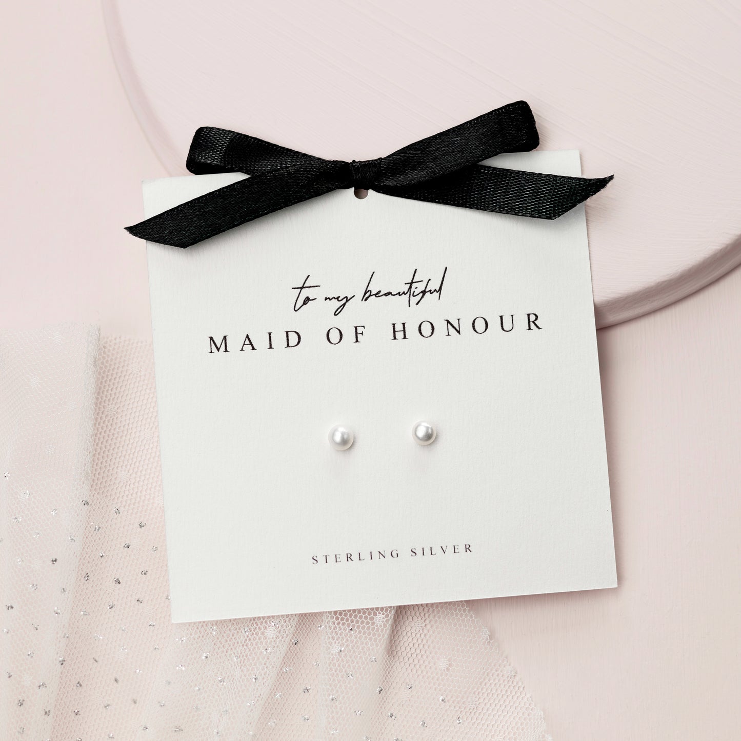 Maid of Honour Sterling Silver Earrings
