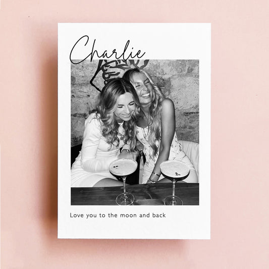 personalised photo card