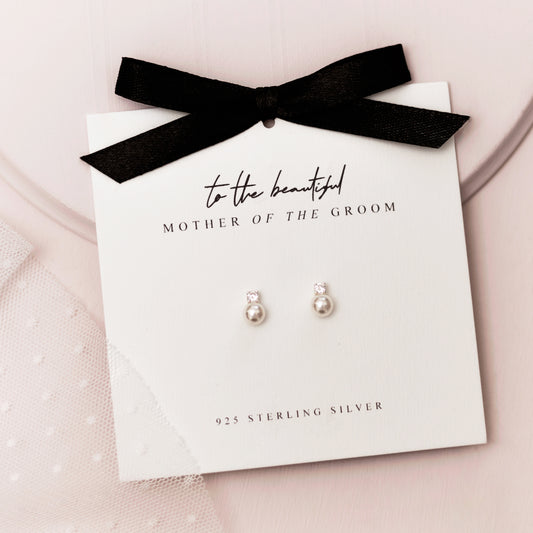 Mother Of The Groom Sterling Silver Earrings