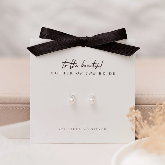 Mother Of The Bride Sterling Silver Earrings