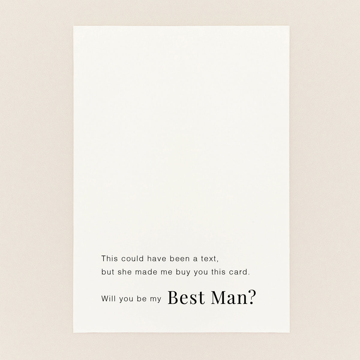 Groomsman Proposal Postcard