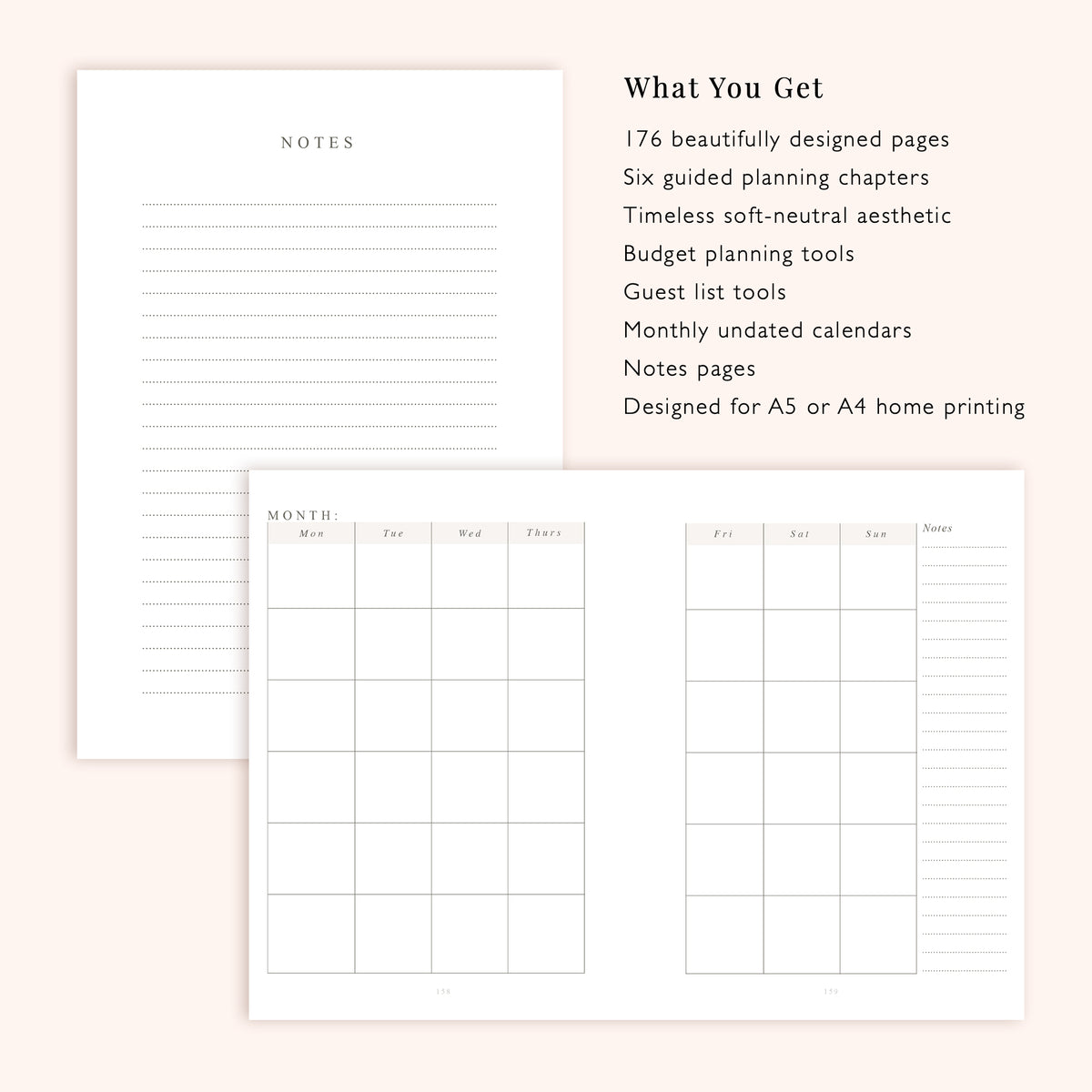 Printable Wedding Planner