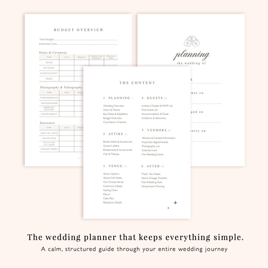 Printable Wedding Planner