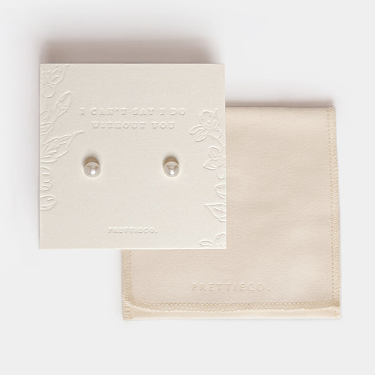 Bridal Party Classic Pearl Studs