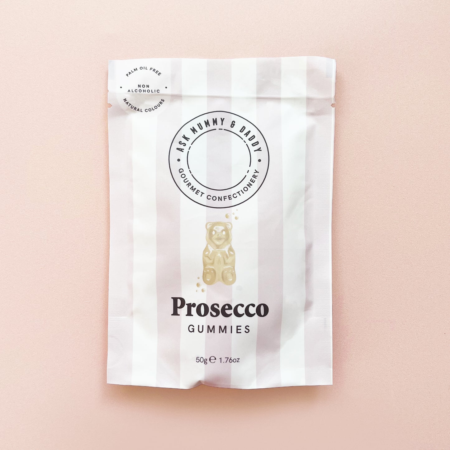 gourmet alcohol free prosecco gummy bears