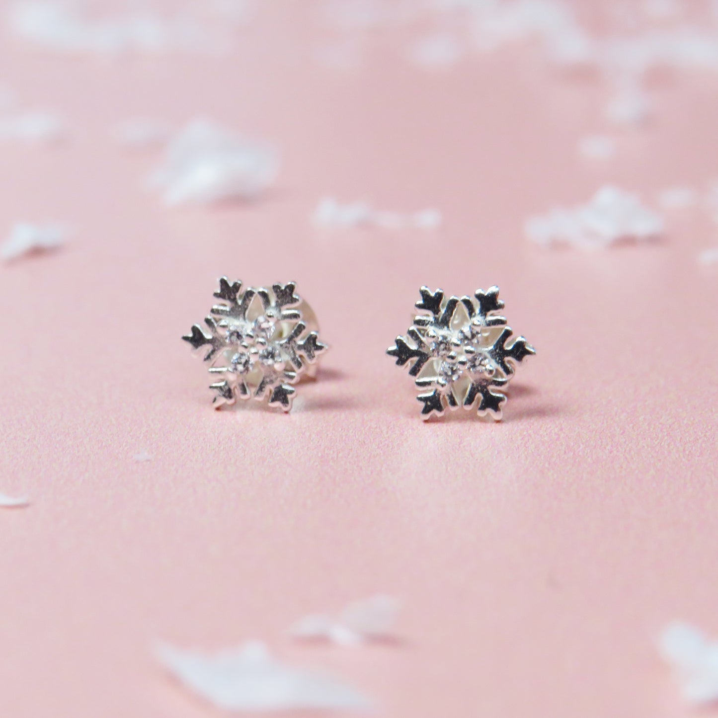 Christmas Snowflake Stud Earrings