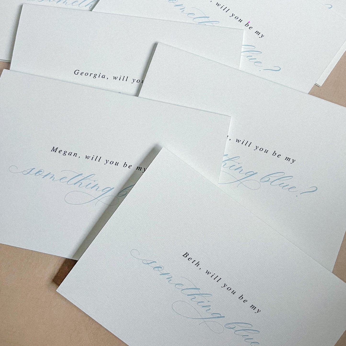 Personalised Something Blue Card