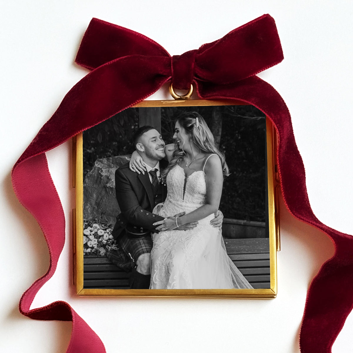 The Year We Said "I Do" | Personalised Glass Photo Bauble
