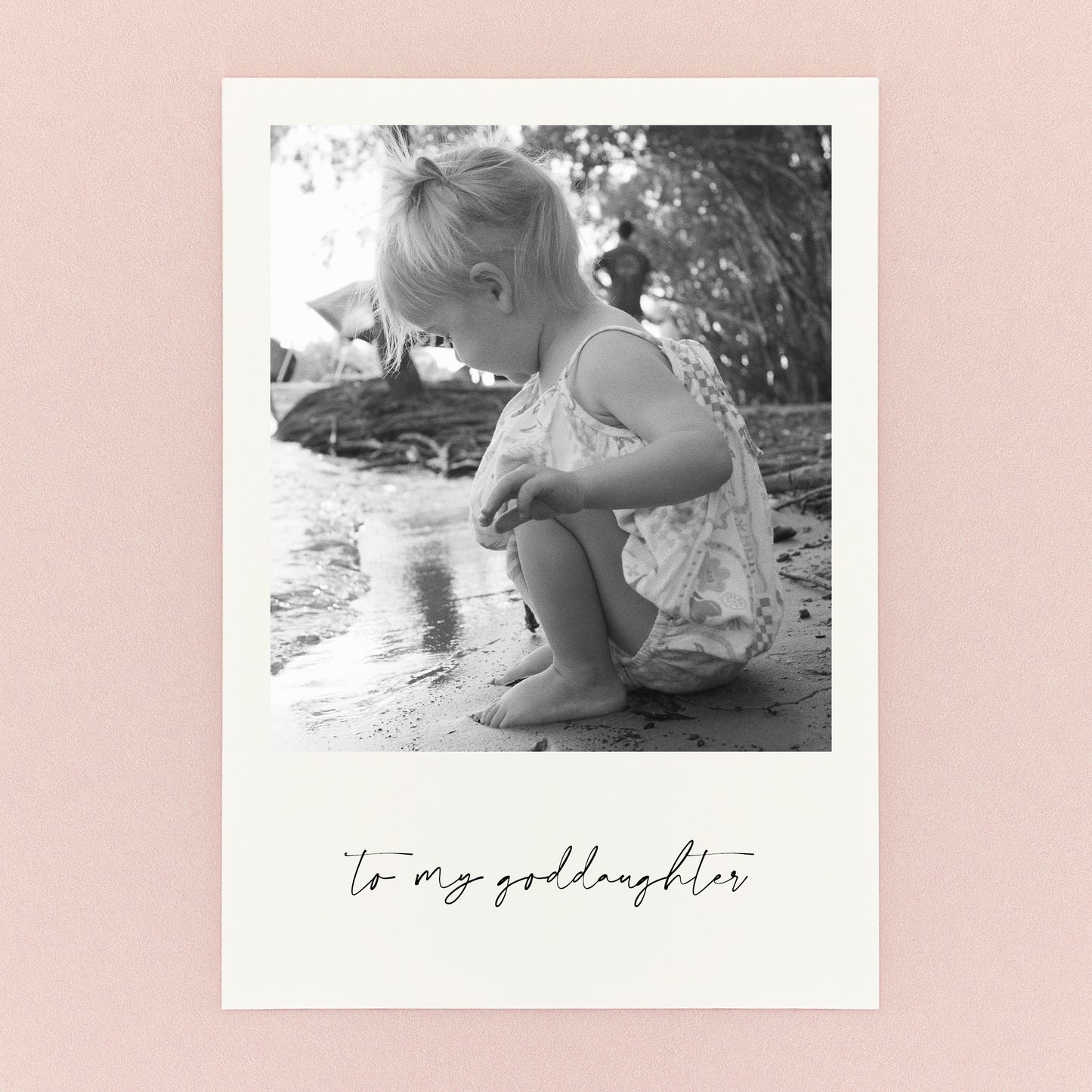 To My Goddaughter Personalised Photo Card
