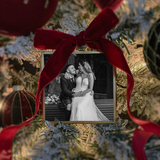 The Year We Said "I Do" | Personalised Glass Photo Bauble