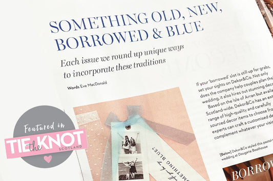 We’ve Been Featured in Tie the Knot Scotland!