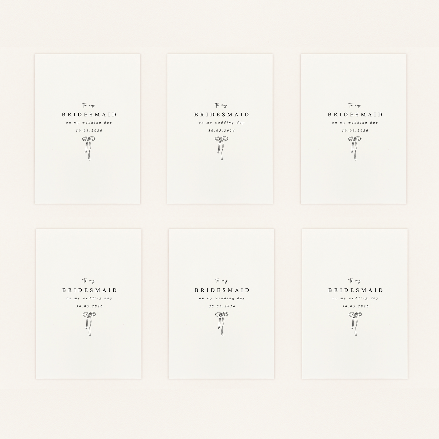 Wedding Day Card Bundle | Choose Any 6 Personalised Cards