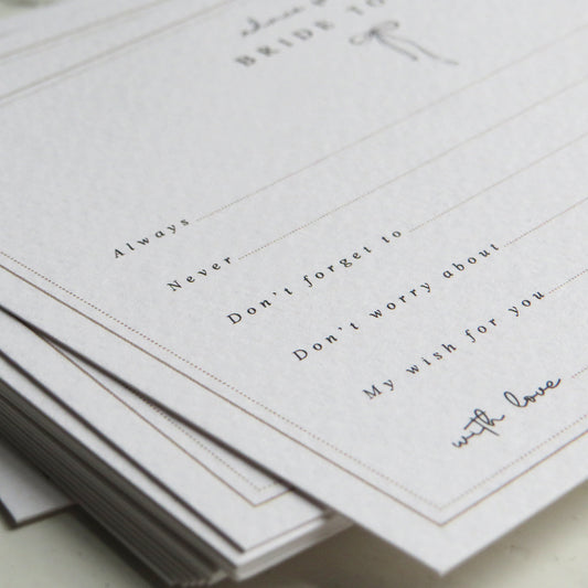 advice for the bide to be hen party game