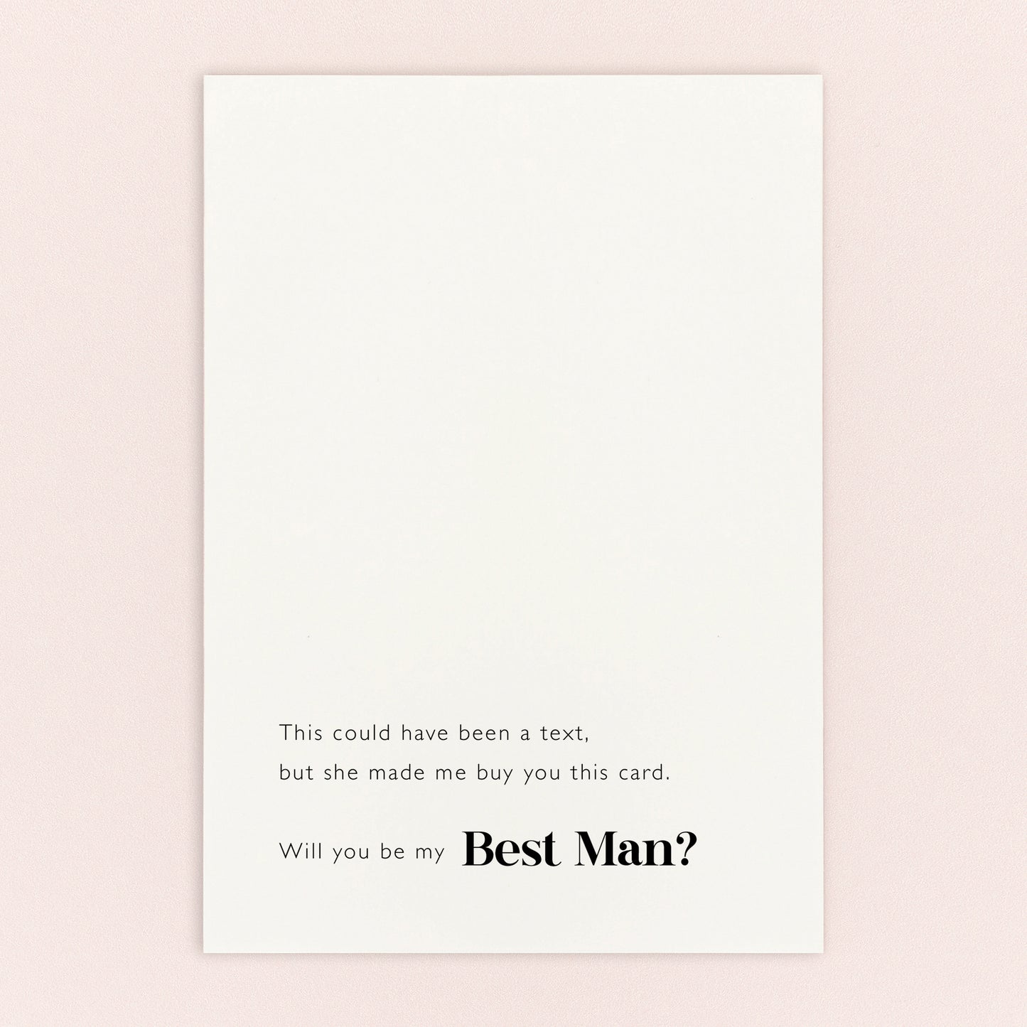 Groomsman Proposal Postcard