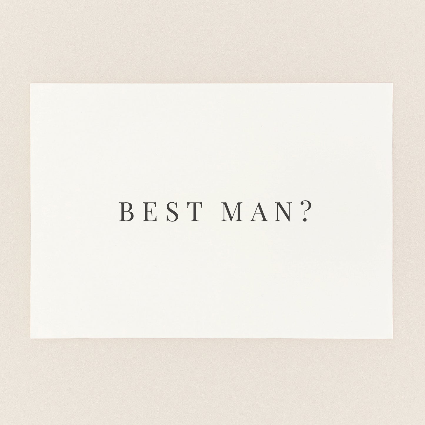 Modern Groosmman Proposal Card