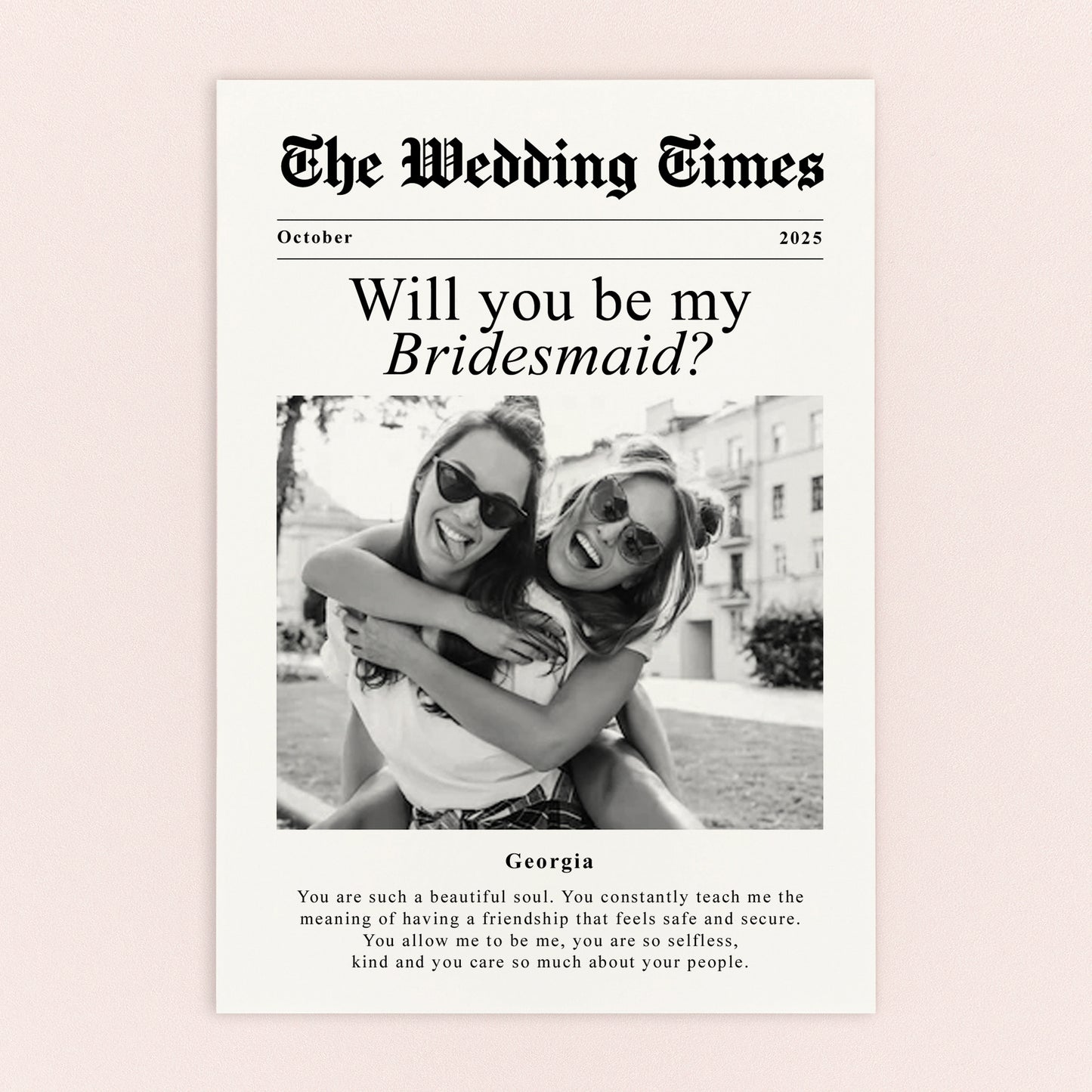 Newspaper Proposal Postcard