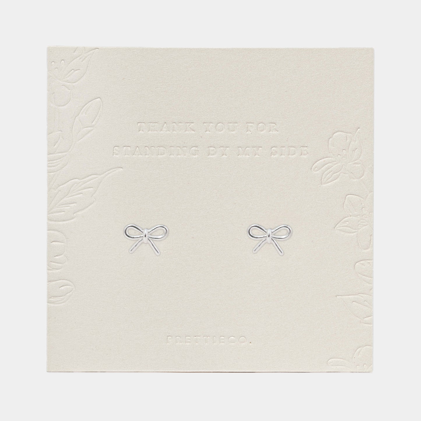 Sterling Silver Bow Earrings