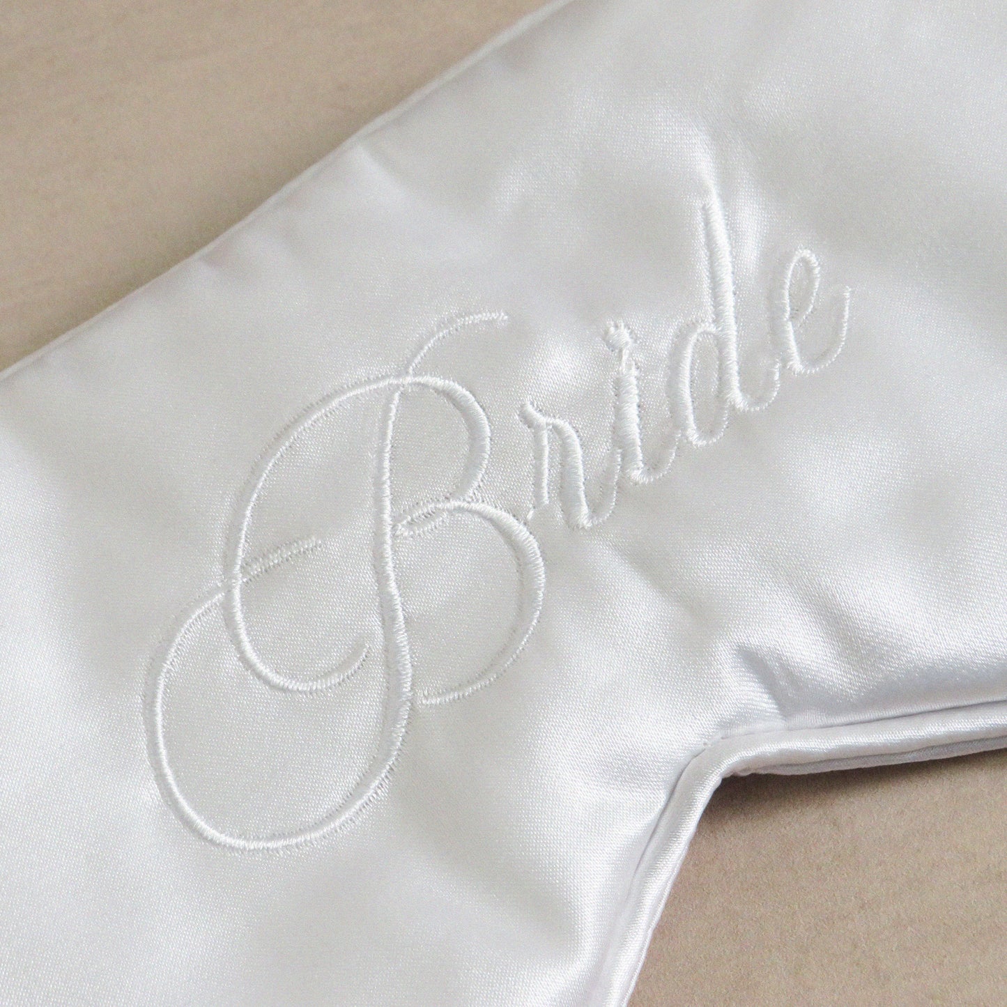 Bride Embroidered Satin Sleep Mask