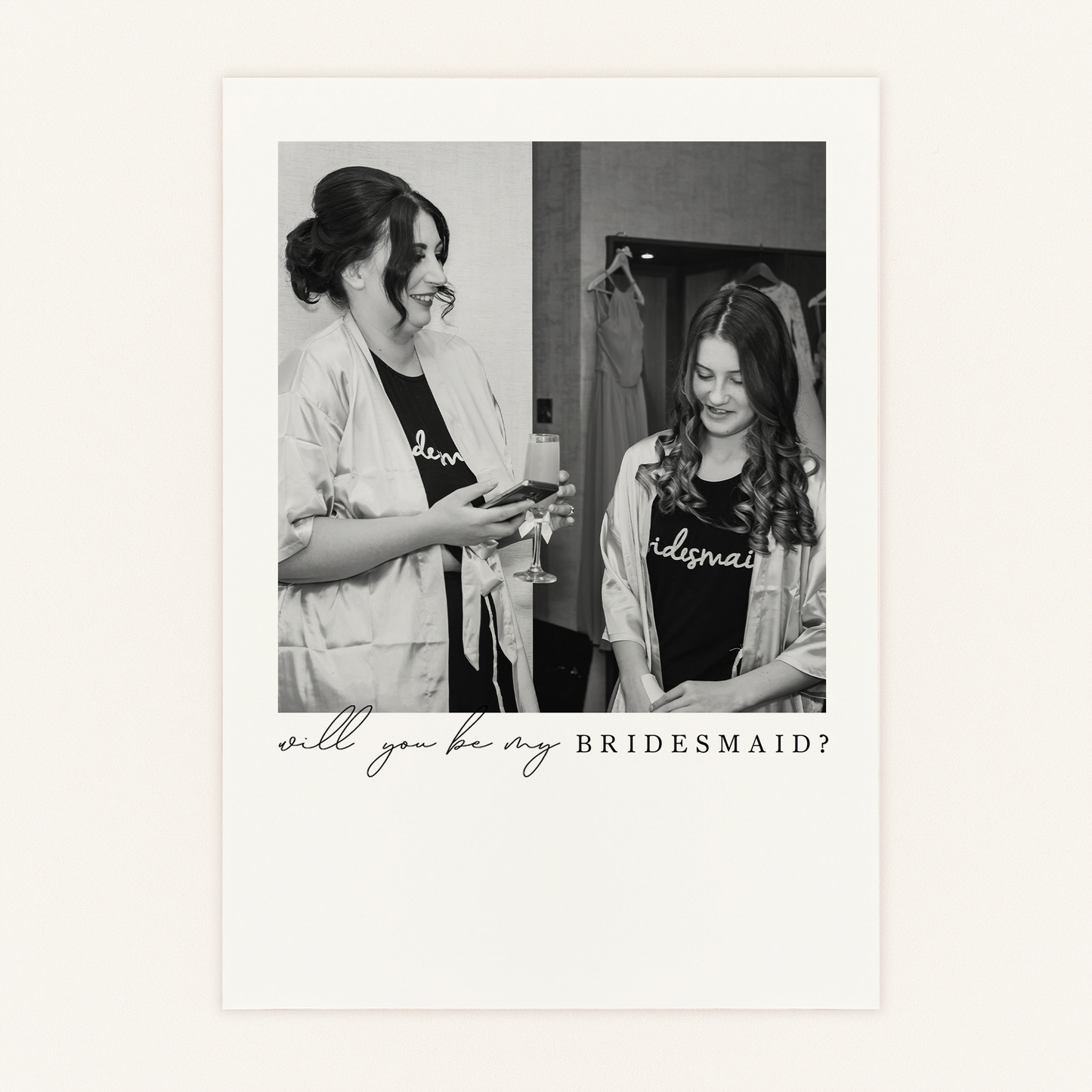 Will You Be My Bridesmaid? Personalised Proposal Postcard