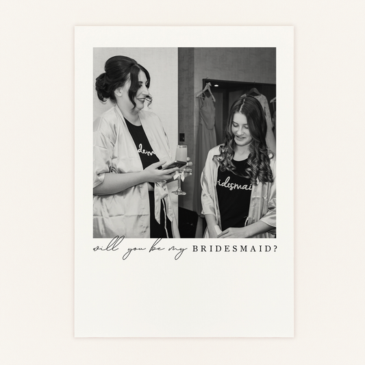 Will You Be My Bridesmaid? Personalised Proposal Postcard
