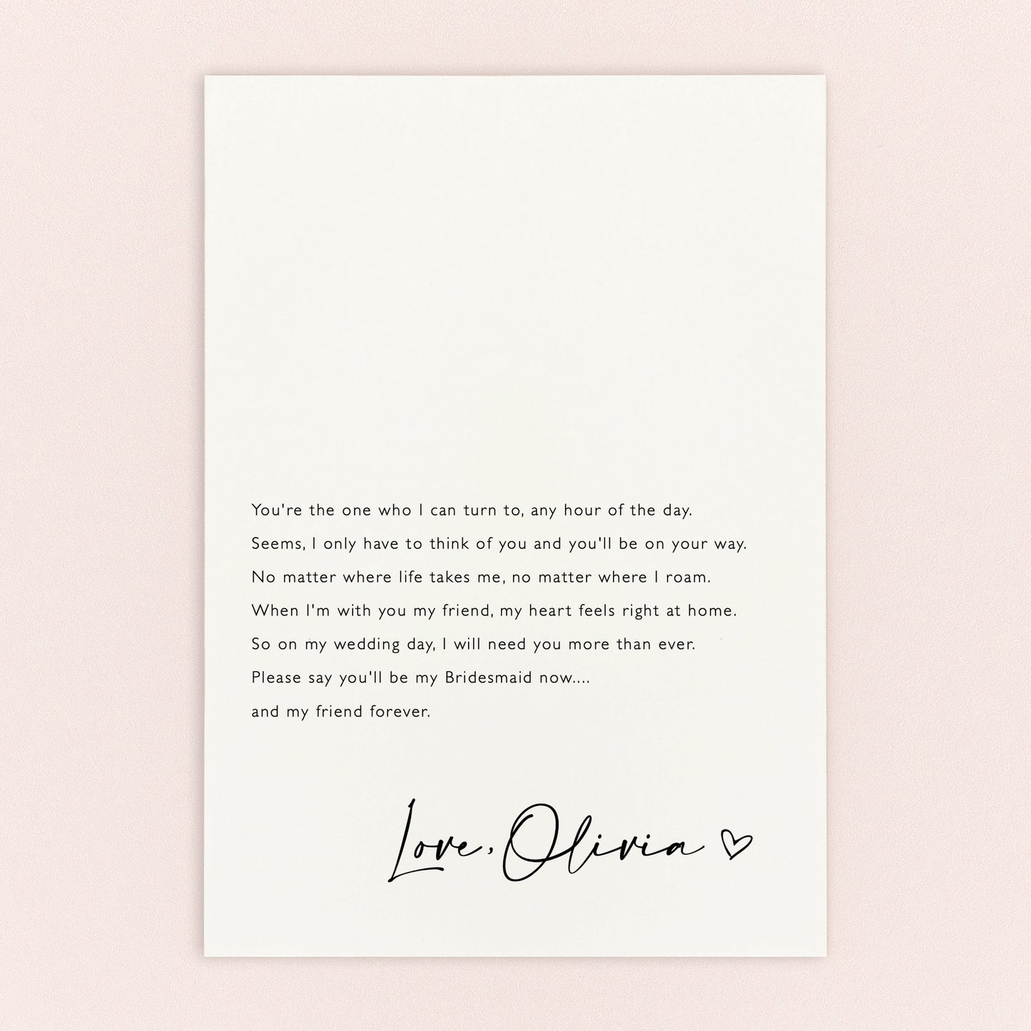 Can't Say I Do Without You Personalised Postcard