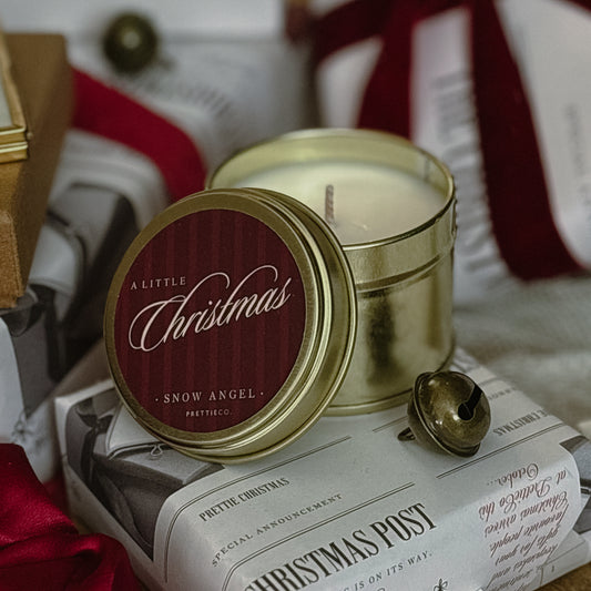 Snow Angel Christmas Candle