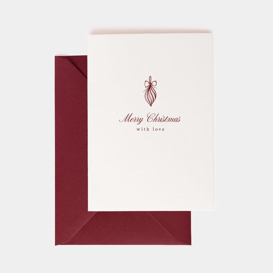 Merry Christmas with Love Card