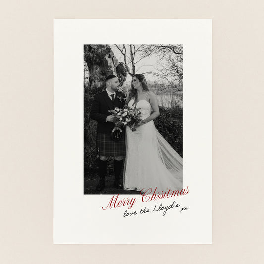 Personalised Family Photo Christmas Card