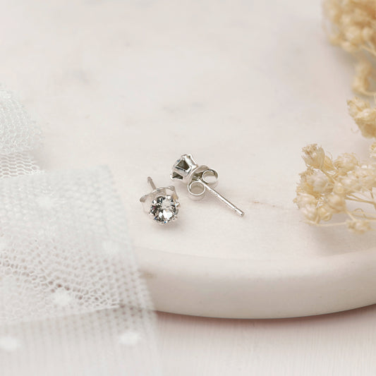 Sterling Silver Crystal Studs