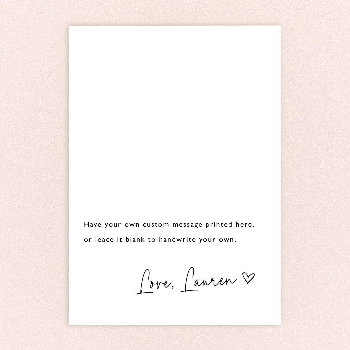 Personalised Custom Photo Card