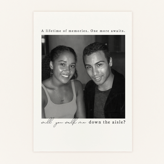 Someone Special Walk Me Down The Aisle Personalised Proposal Card