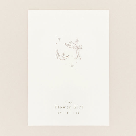Personalised Flower Girl Thank You Card