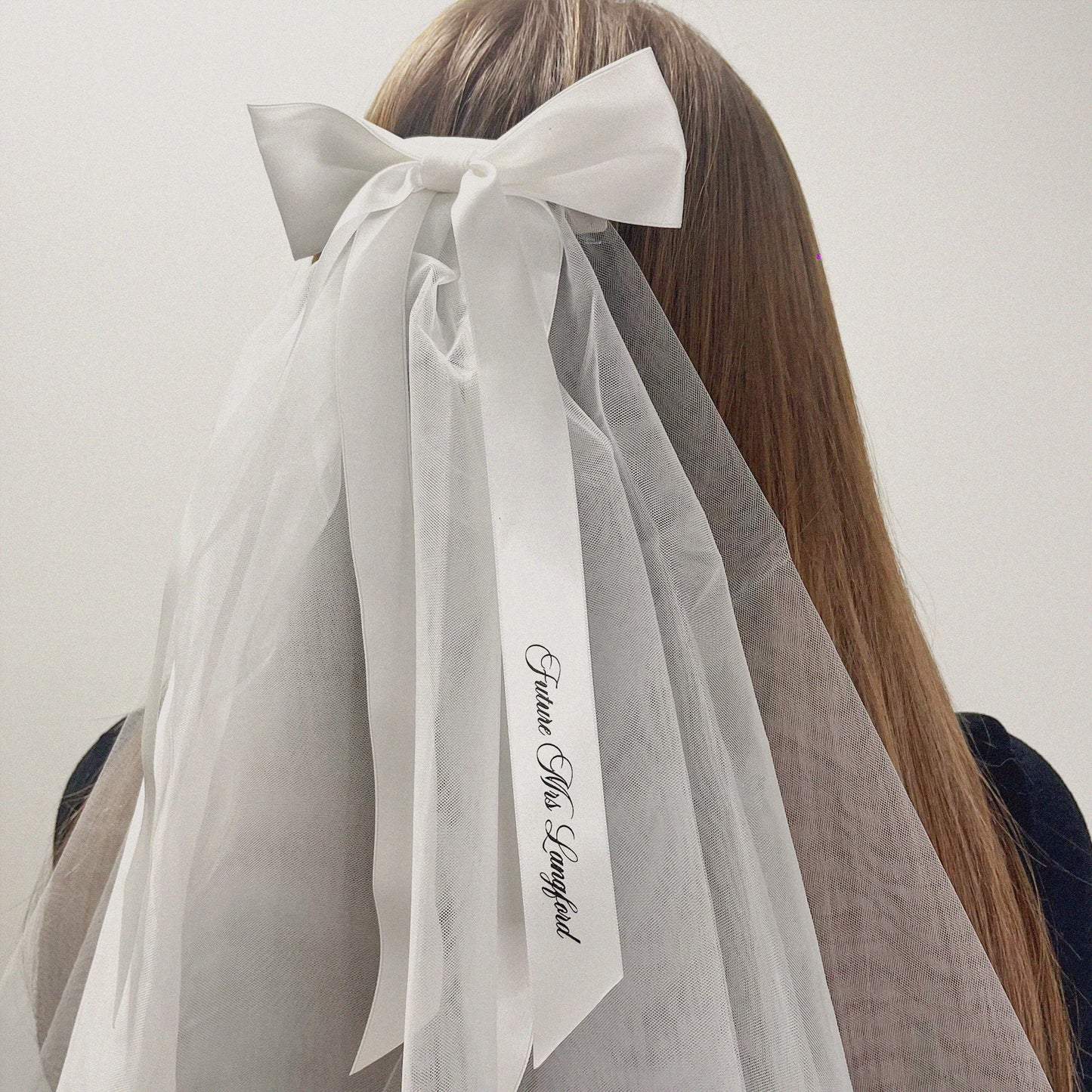 Personalised Mini Bow Veil